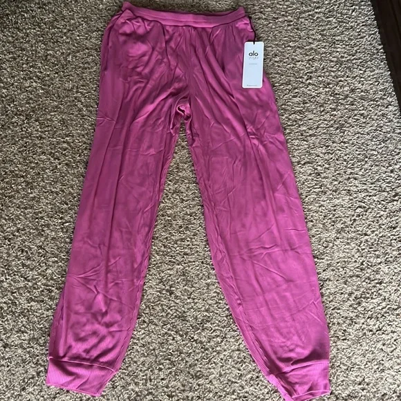 High Waist Ribbed Whisper Pants - Picture 5 of 9